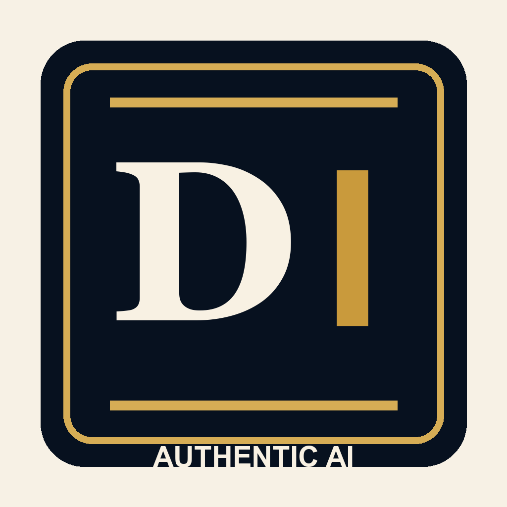 Di Tran Authentic AI icon representing the movement from human proof to practical AI execution.